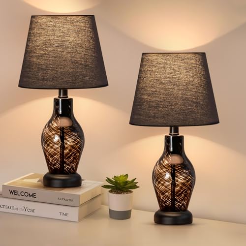 Pink Glass Dimmable Mushroom Table Lamp A3334