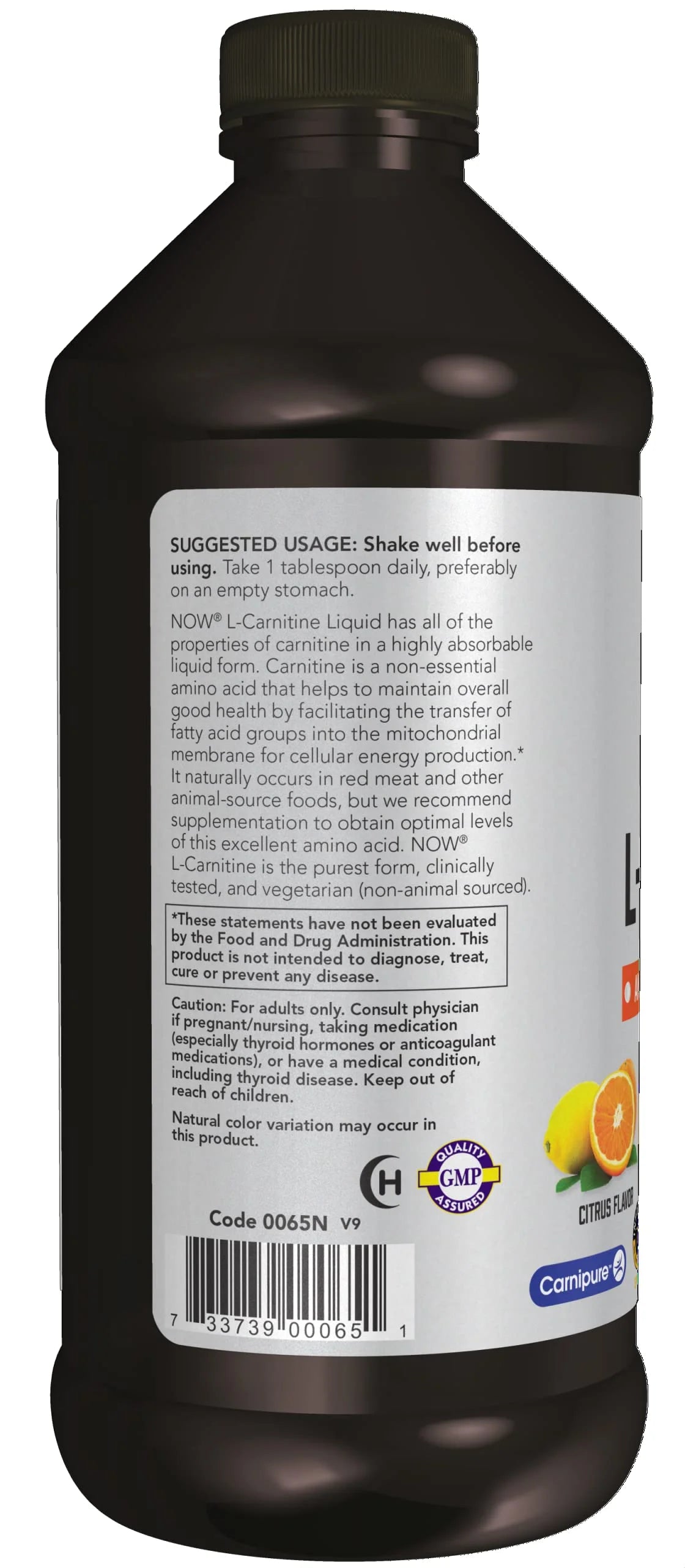 L-Carnitine Liquid 1000 Mg Citrus 16-Ounce U62564