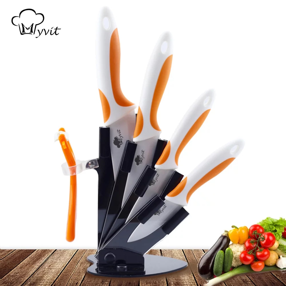 Ceramic Knives Set with Knife Holder G51162