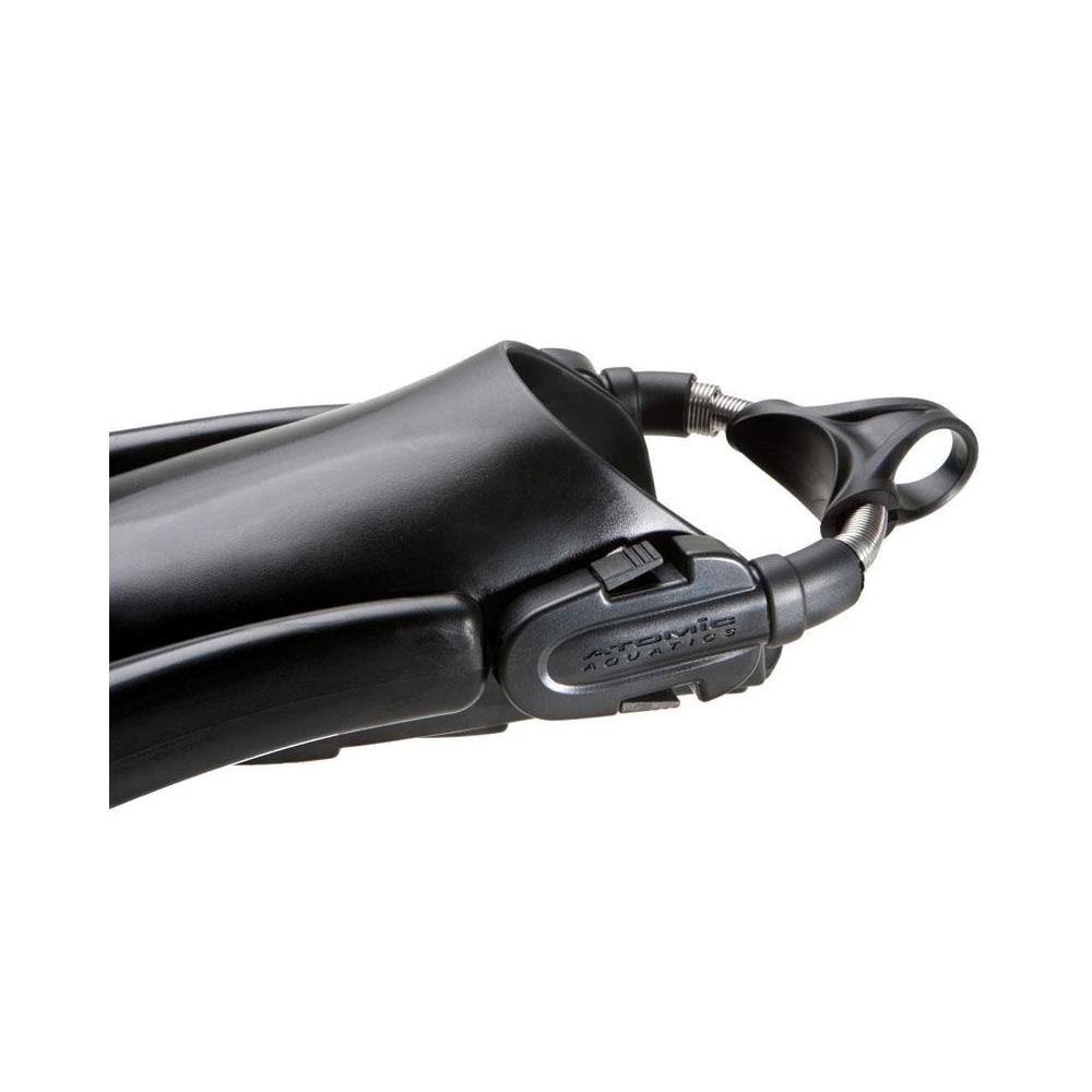 Silver Large Open Heel Split Fins Q401151