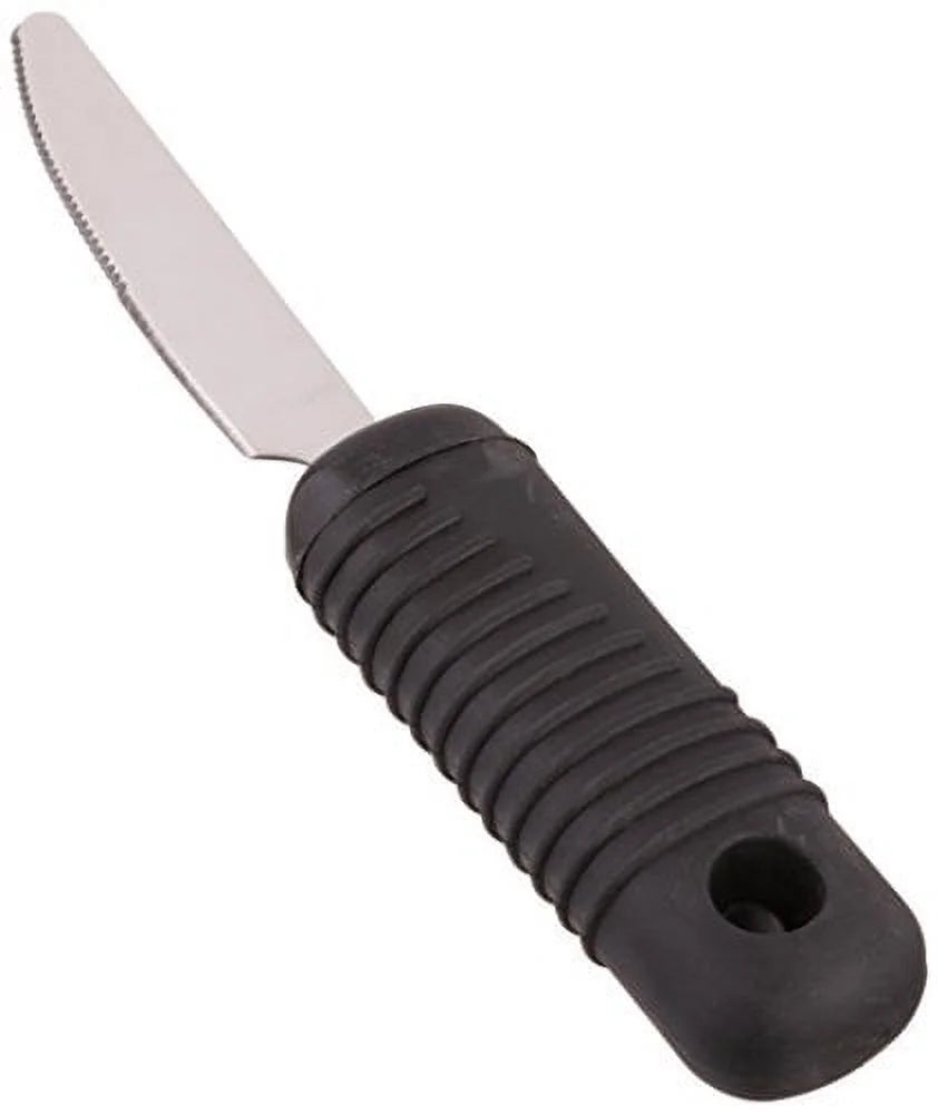 Stainless Steel Dinner Knife with Rubber Handle I763