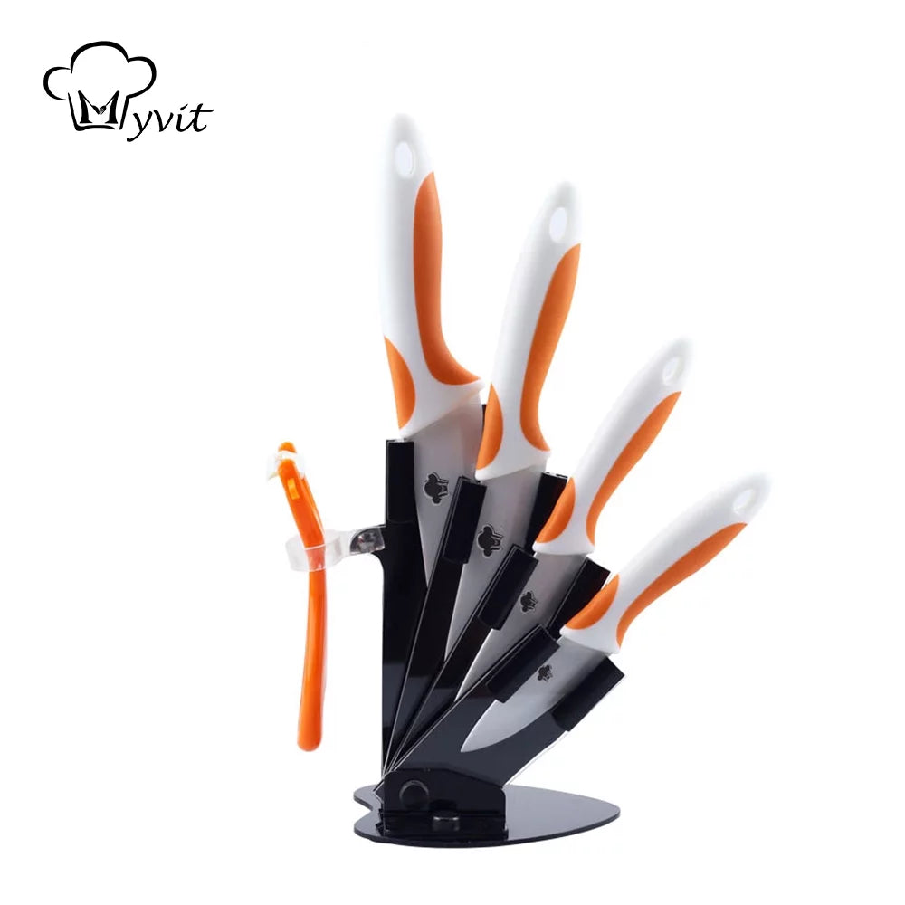 Ceramic Knives Set with Knife Holder G51162