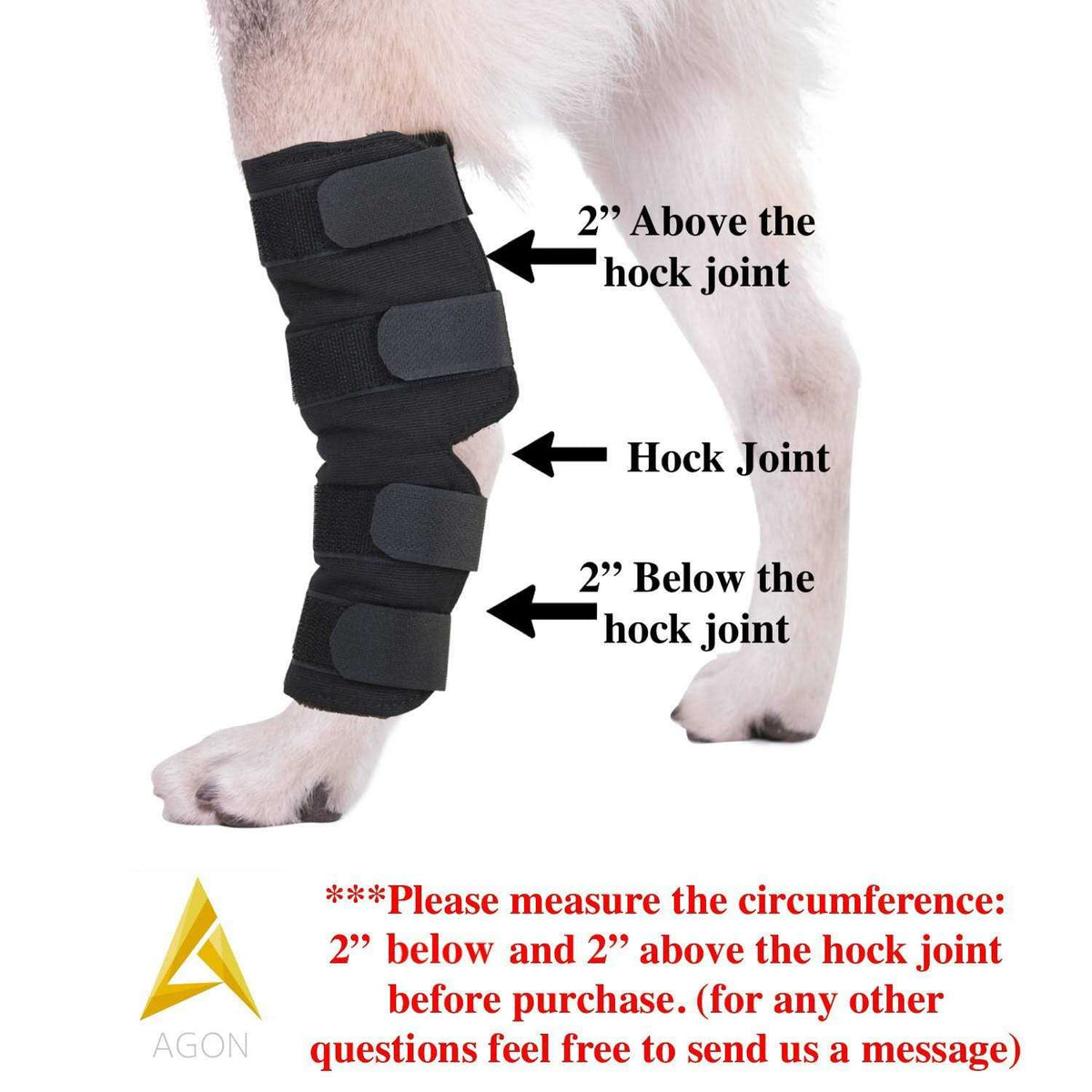 Dog Hock Brace Rear Leg Joint Wrap A620760