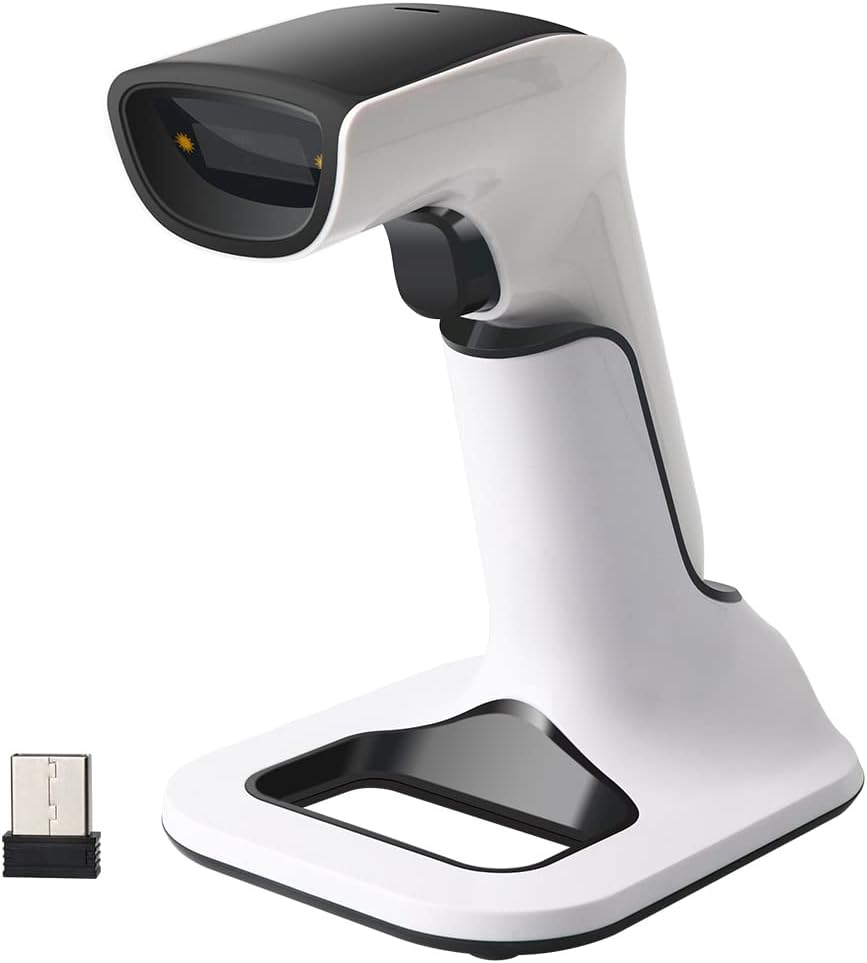 Wireless 2D Bluetooth Barcode Scanner with USB Receiver H4418