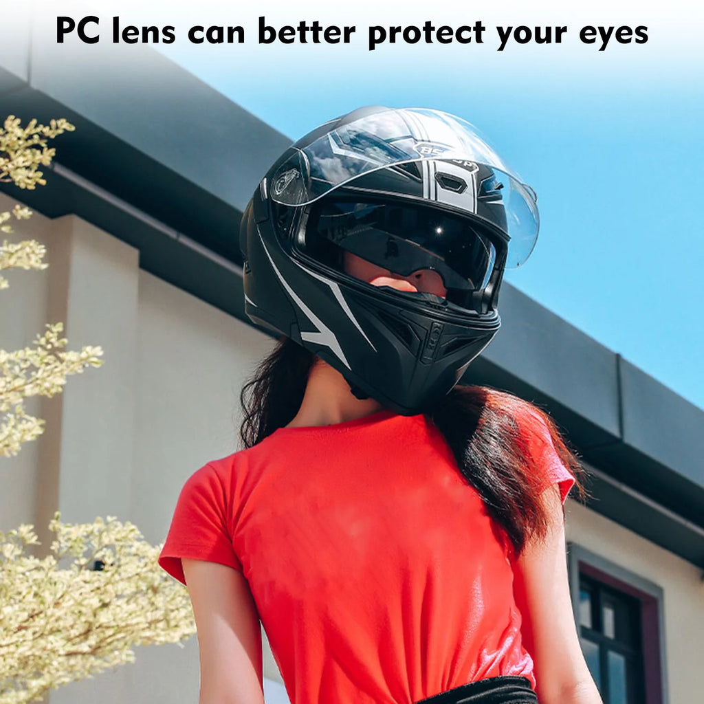Motorcycle Full Face Flip up Dual Visor G147