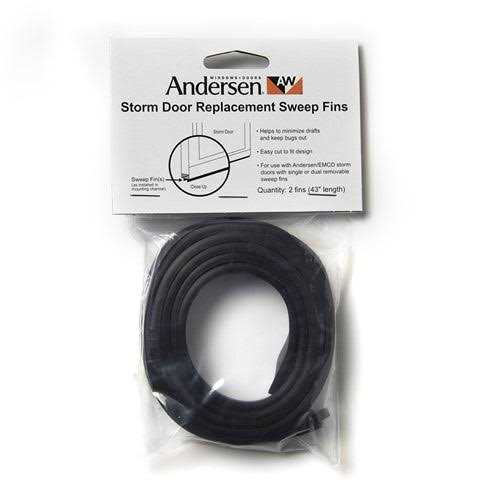 Storm Door Bottom Sweep Fin Weatherstrip I958954