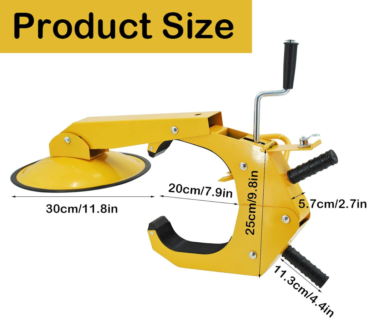 2 Pack Adjustable Heavy Duty Steel Wheel Lock Clamp P275