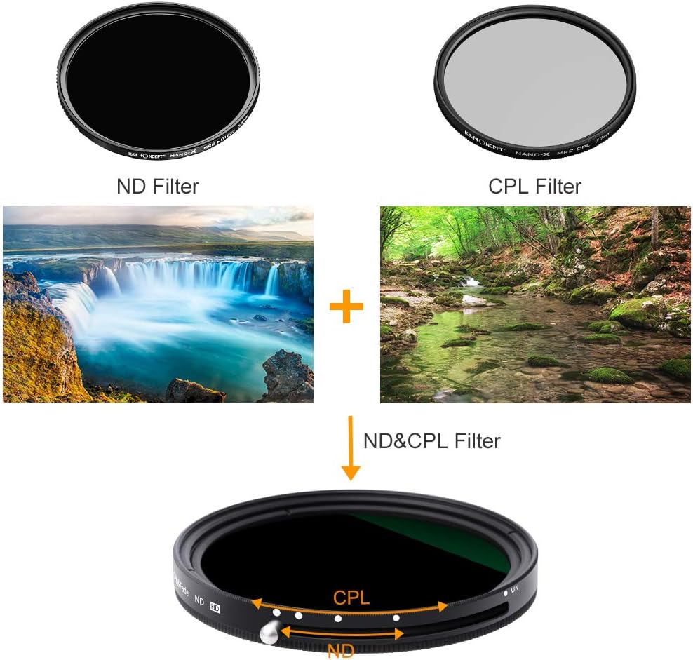 82mm Variable ND and CPL Filter 2 in 1 H33021