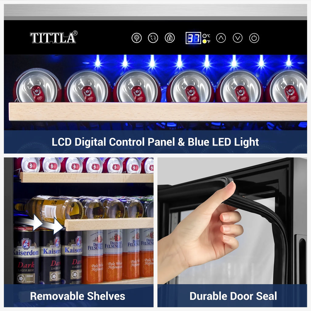 24'' 150-Cans Built-in Beverage Cooler P653