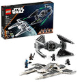 LEGO Star Wars Fang Fighter vs. TIE Interceptor Building Toy Set with 3 Characters S7878
