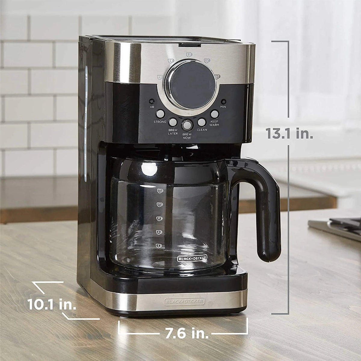 12 Cup Programmable Stainless Steel Coffee Maker D430