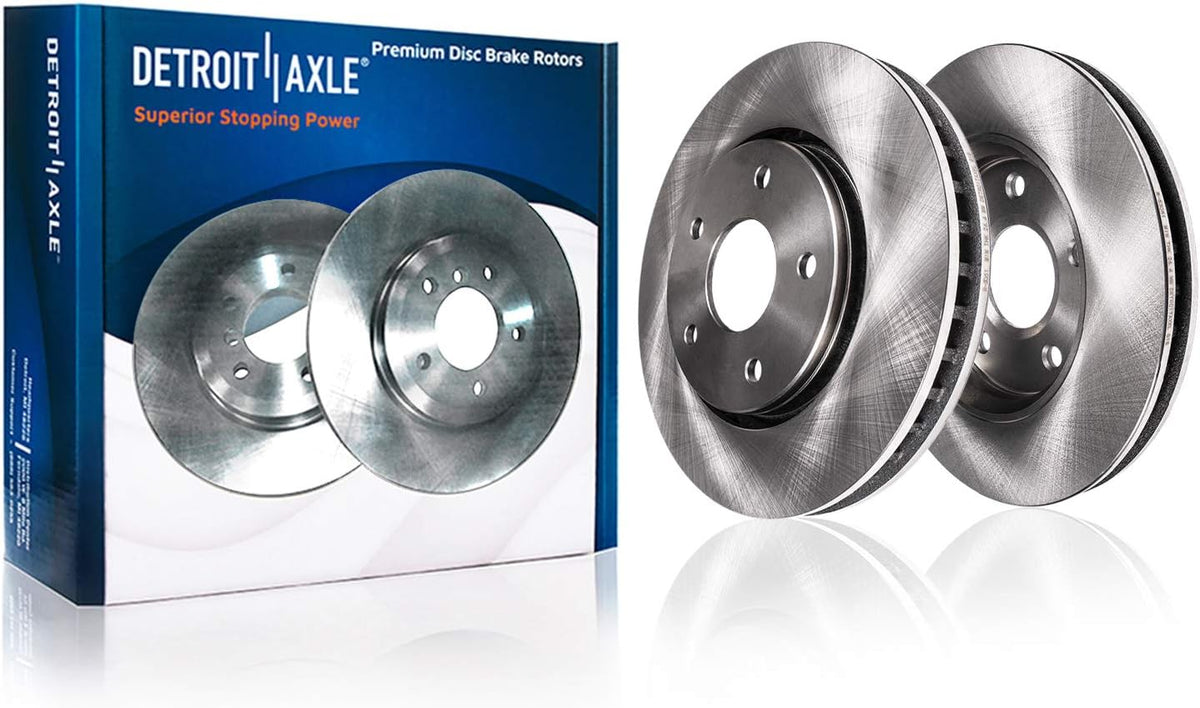 Front and Rear Disc Rotors + Ceramic Brake Pads 8pc Set G936