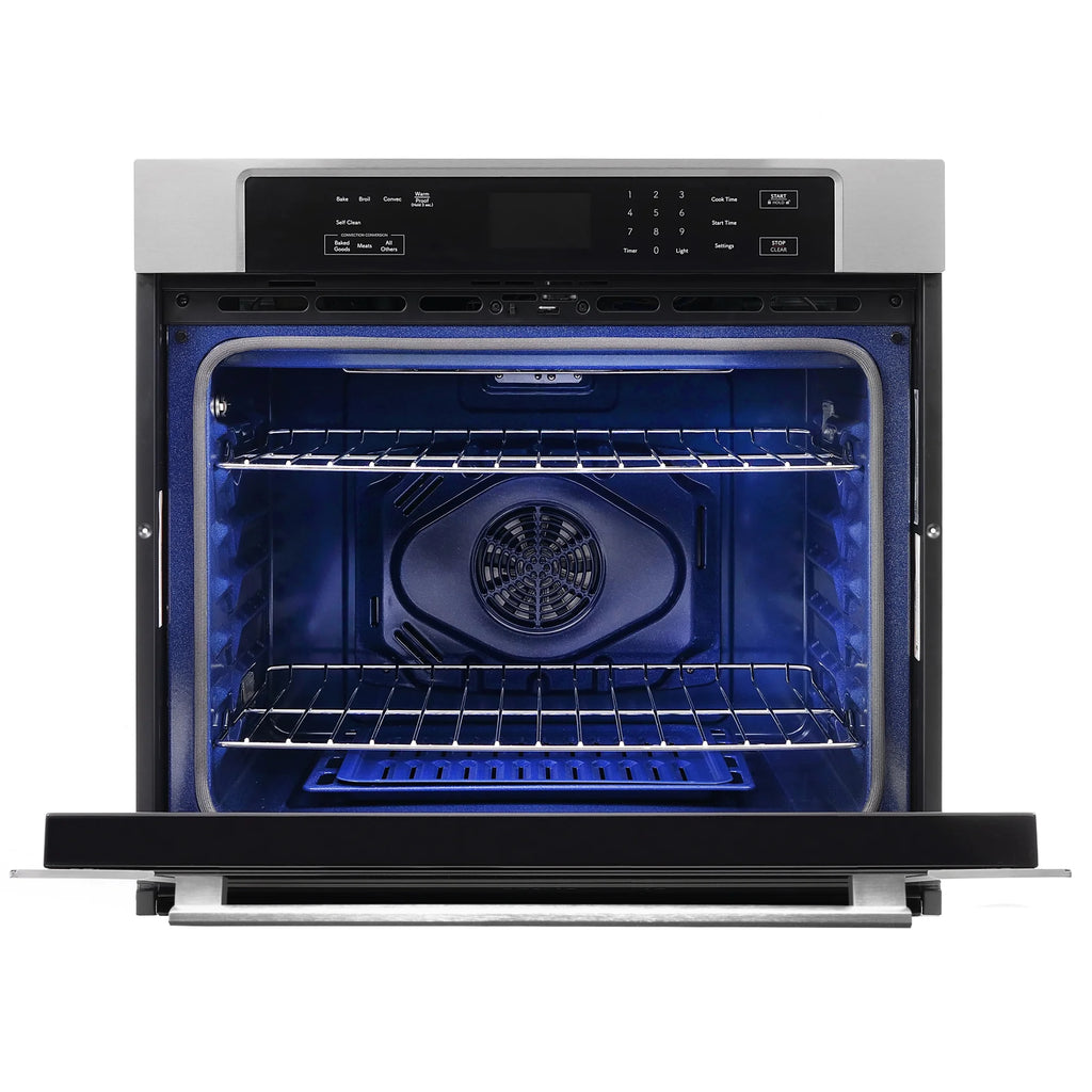 5 Piece Kitchen Appliance Package With 36" Electric Cooktop 30" Single Electric Wall Oven 24.4" Countertop Microwave French Door Refrigerator 24" Built-in Fully Integrated Dishwasher H55973
