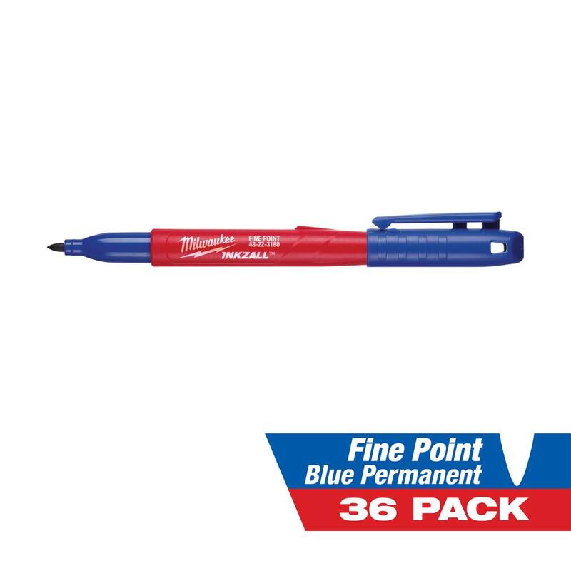 Blue Fine Point Permanent Marker 36-Pack S1157