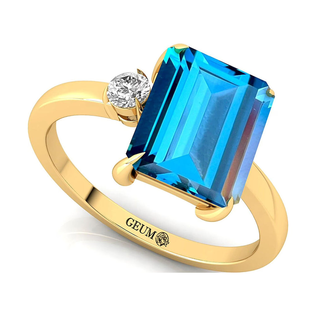 Solid Gold Halo Engagement Ring A131