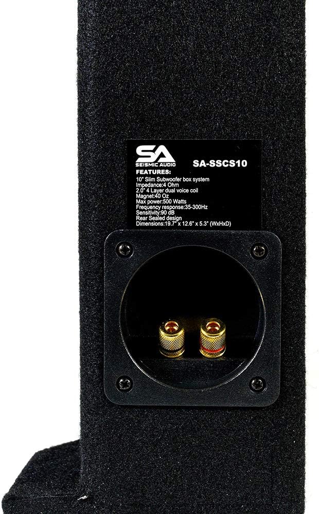 Shallow Mount 10 Inch 500 Watt Subwoofer Enclosure P342494