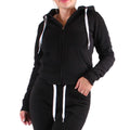 Slim-Fit Fleece Full-Zip Athletic Hoodie Jacket with Pocket O322876