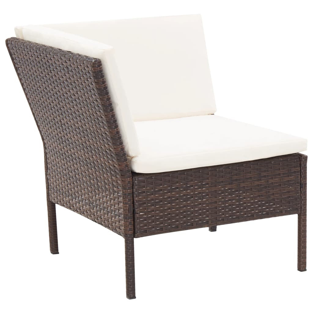 6 Piece Outdoor Sectional Set with Coffee Table Ottoman H505251