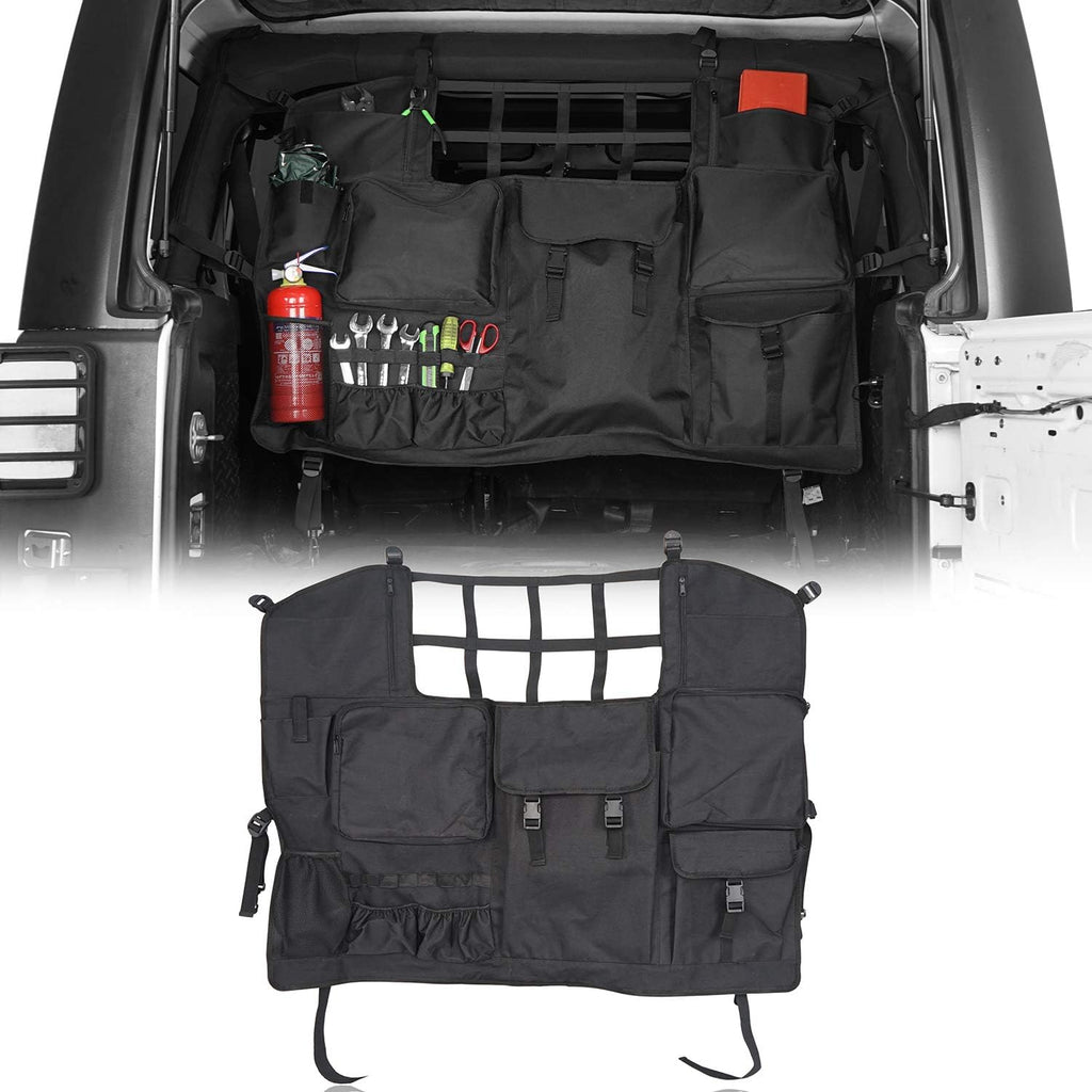 Rear Seat Cover Cargo Net Trunk Organizers Pouch Bags J8167