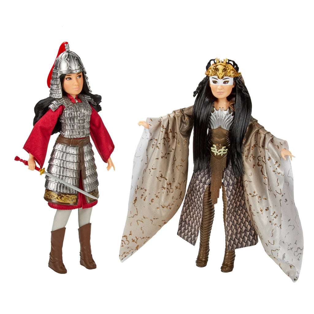 Mulan And Xianniang Dolls With Helmet, Armor, And Sword O414730
