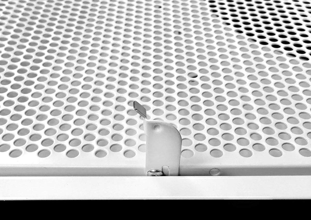 24 x 24 Metal Drop Ceiling Return Grill with 12 Collar Z7630