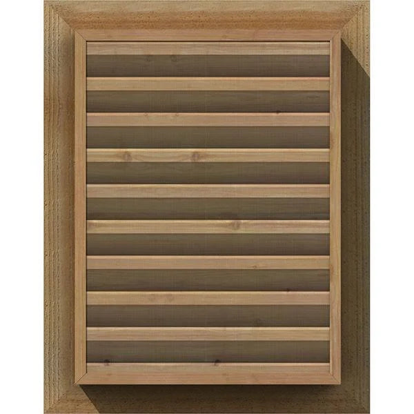 Unfinished Functional Rough Vertical Gable Vent C87362