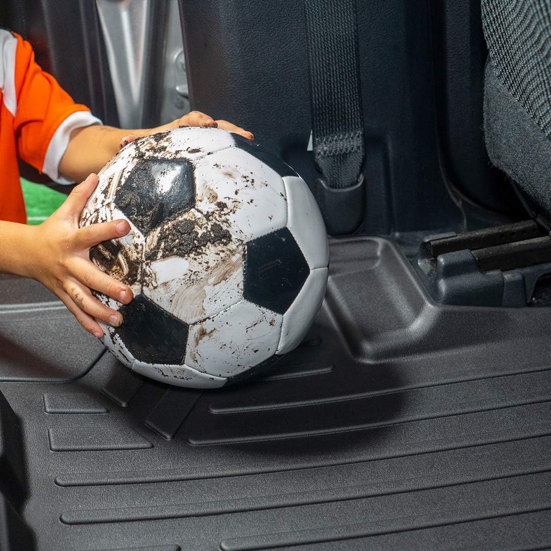 Black 2 Row Floor Mats Liner Set R2865