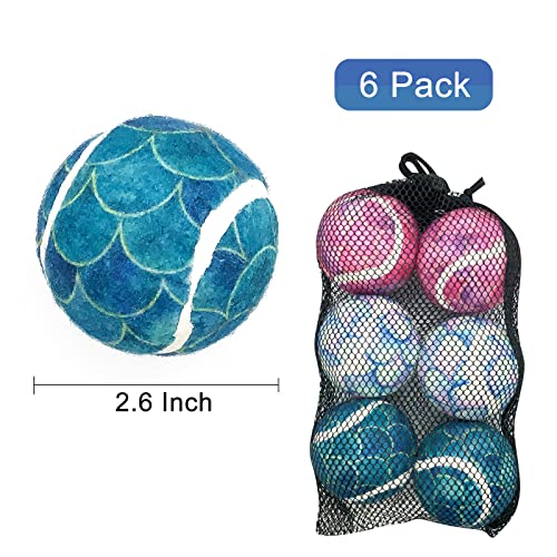 6 Pack 2.6" Colorful Squeaky Dog Toys Q5668