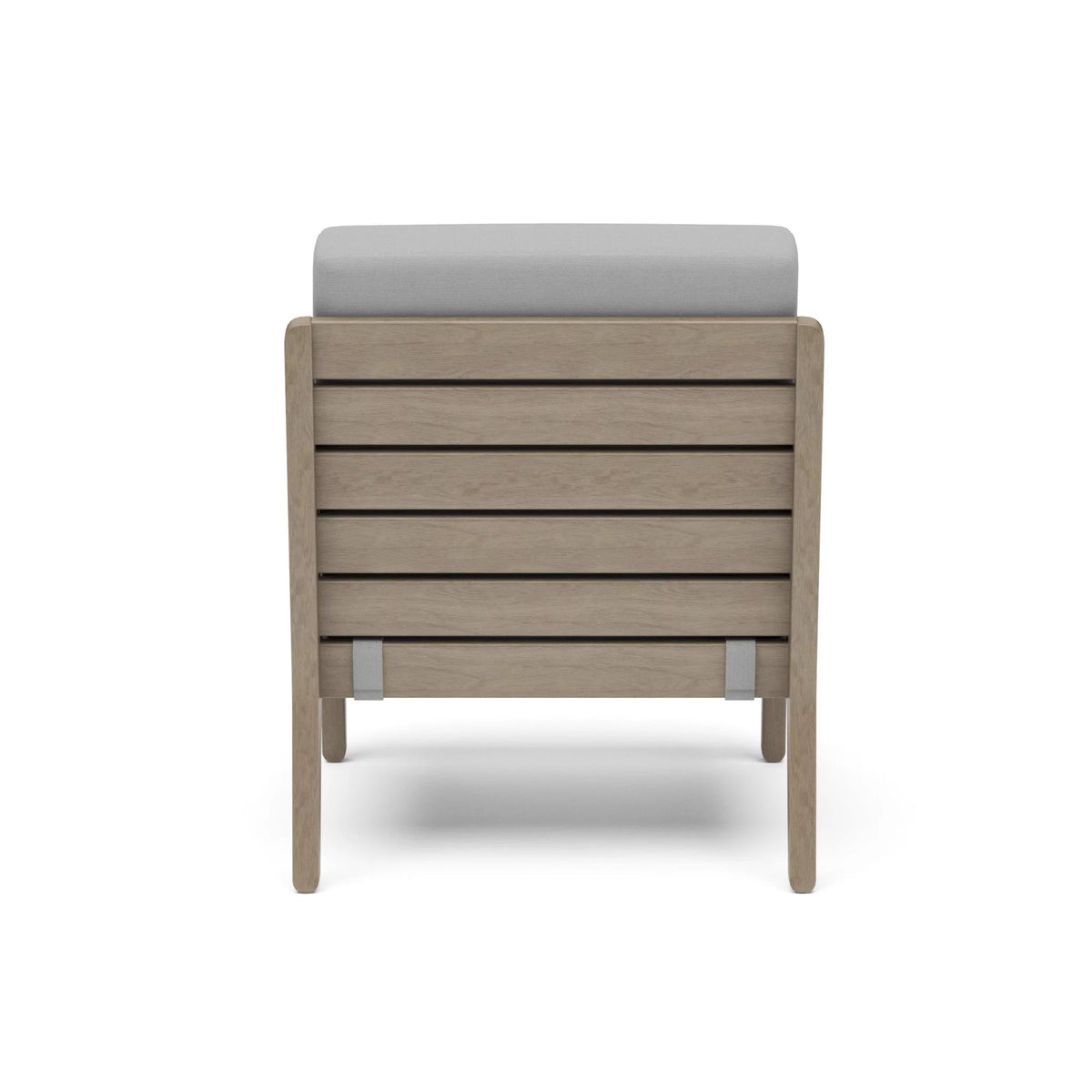 Gray Wood Outdoor Lounge Armchair C7643