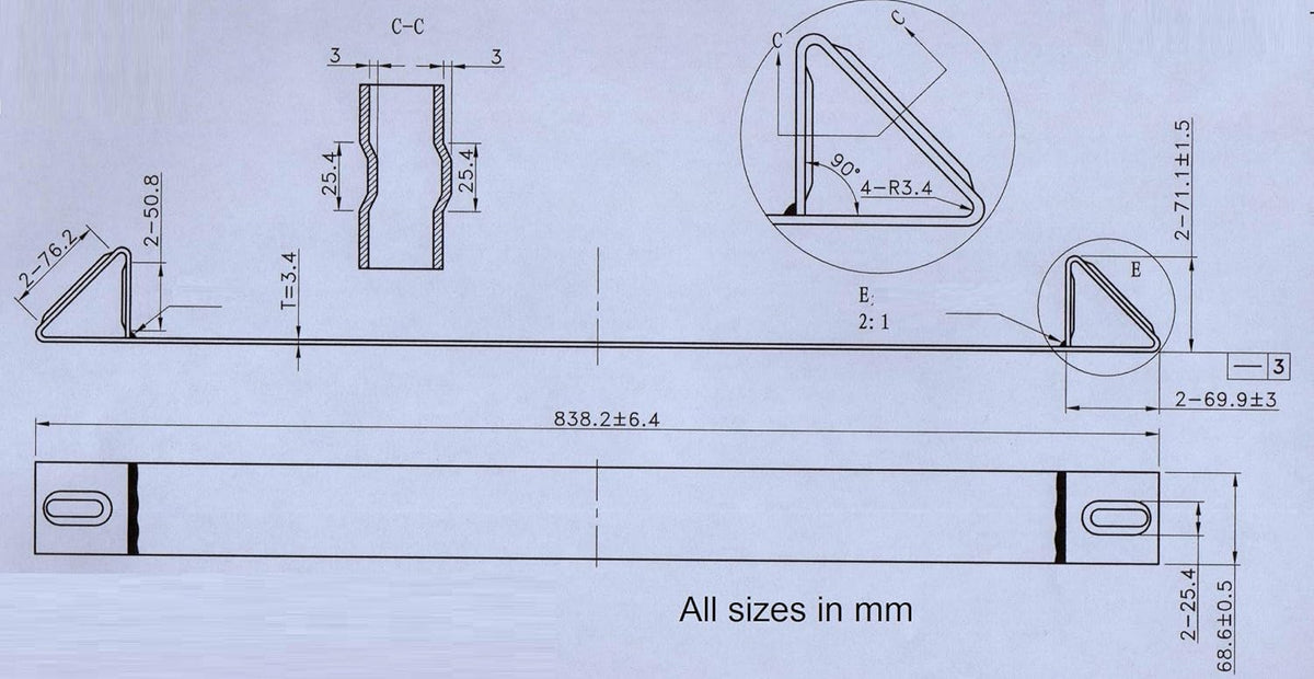 10 Pack 33" Long 10 Gauge Steel Coil Rack I2752