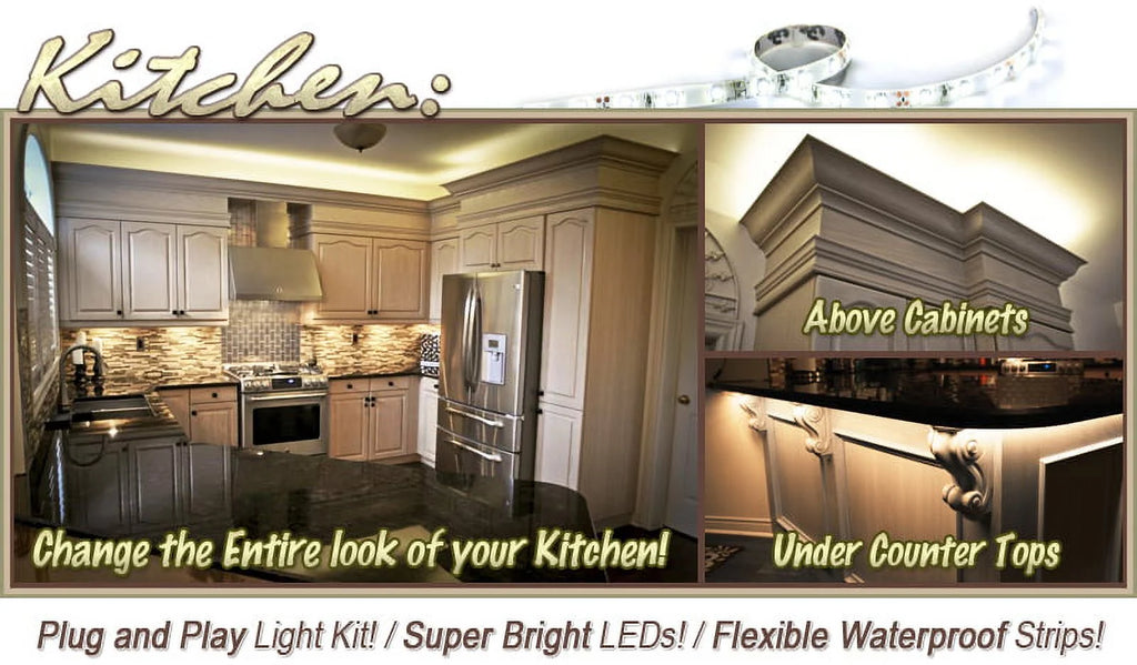 32.8 ft Warm White LED Strip Lighting Kit I520