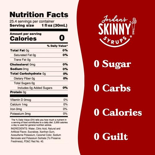 Sugar Free Syrup, Raspberry Flavor, 25.4 Fl Oz, 2 Pack D3898
