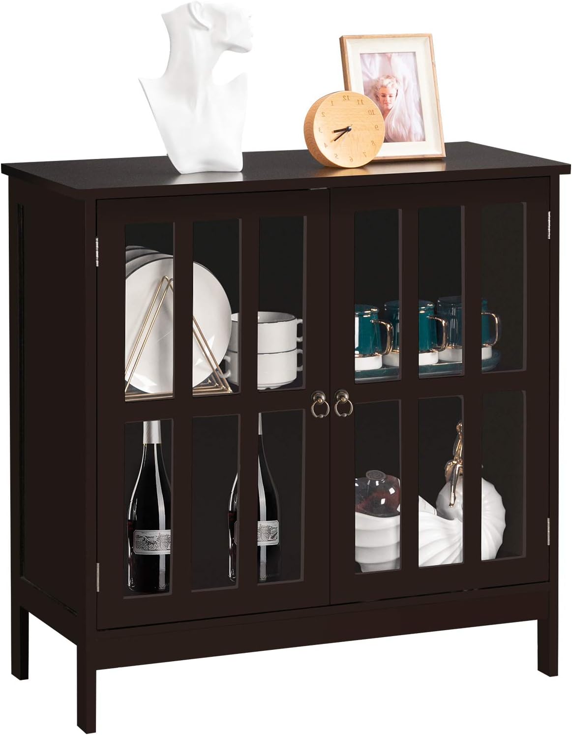 White Buffet Cabinet with Storage L1202