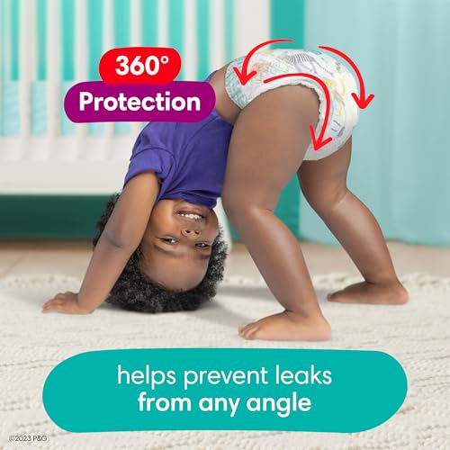 Size 5 Pull-On Disposable Baby Diapers 128 Count G9979