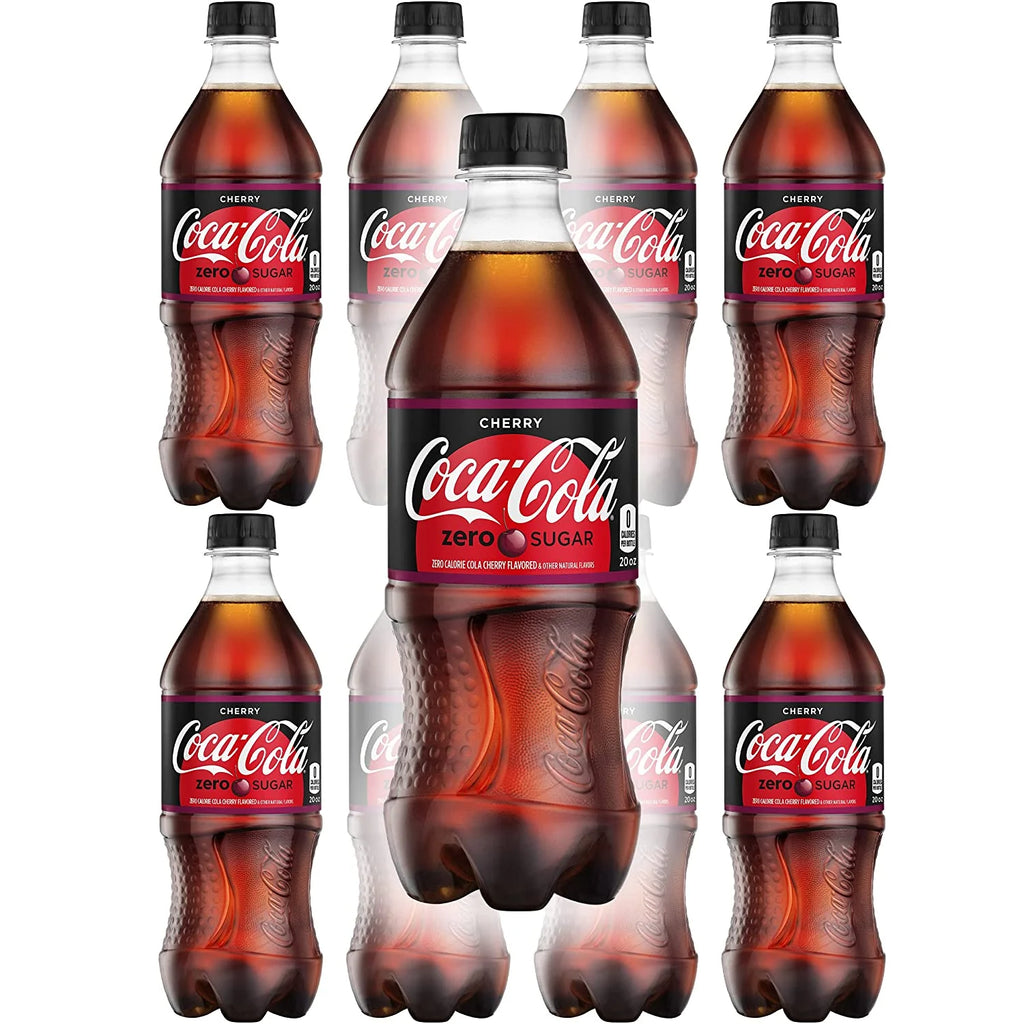 Cherry Zero Soda 20oz Bottles (Pack of 12) D75983