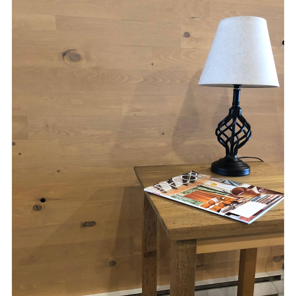 Pine Wooden Wall Planks (4x22 Wide - 10 Sq. ft, Platinum) R712948
