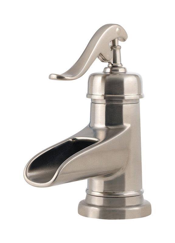 Brushed Nickel Single-Handle Bathroom Faucet D271487