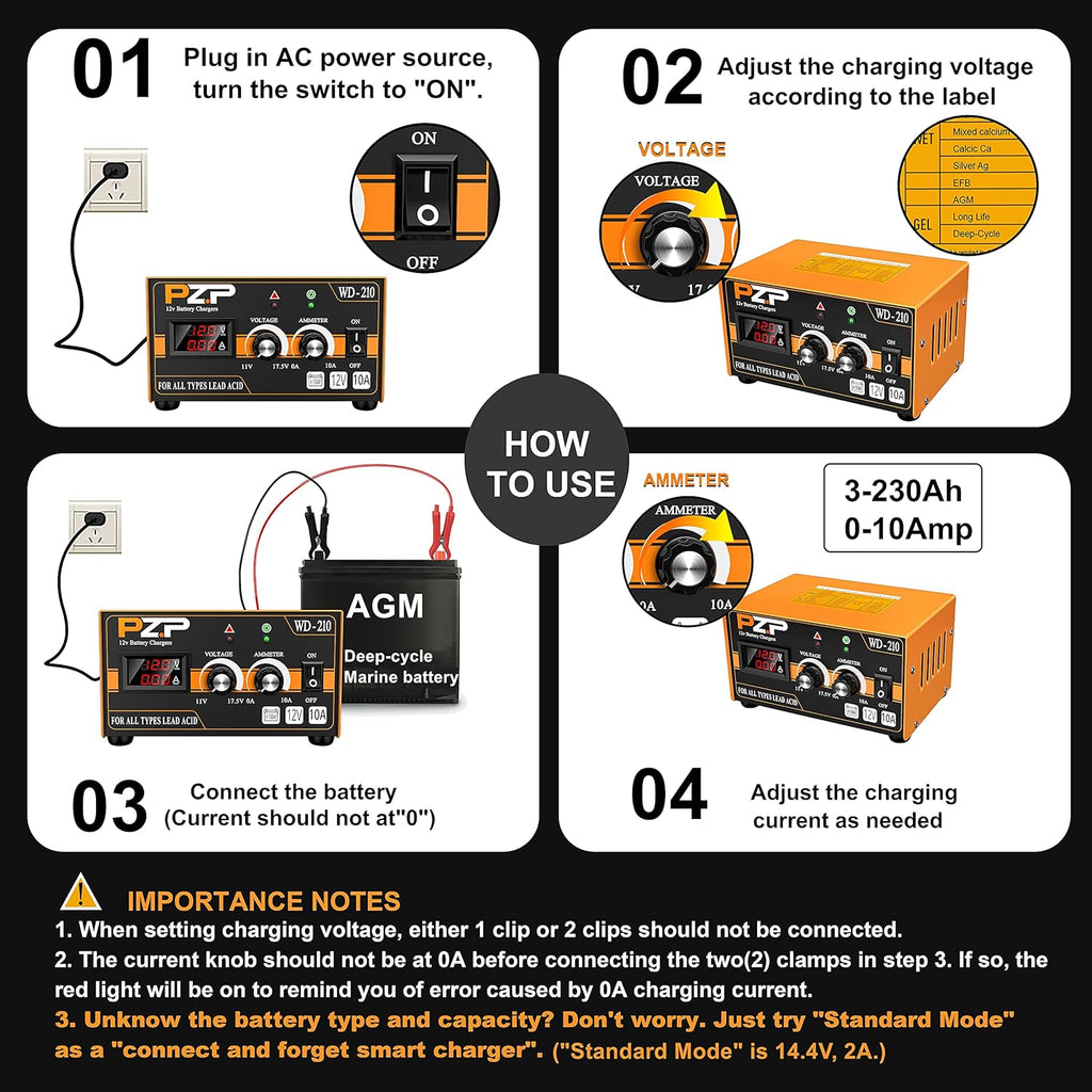 12v Automatic Battery Charger Maintainer Y8390