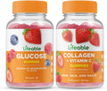 Glucose Collagen Vitamin C Gummies Bundle Gluten Free Chewable Vitamin Supplement E2699