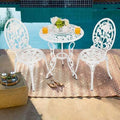 White Aluminum Bistro Set Y824949