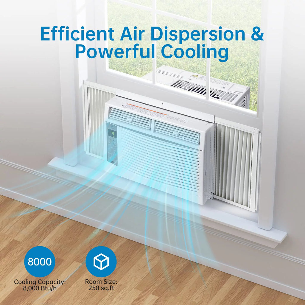 6000 BTU White Air Conditioner with Remote App Control F3691