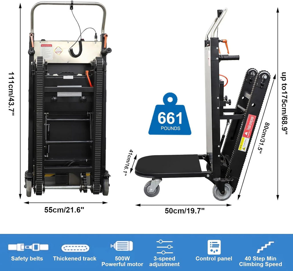 500W Folding Electric Stair Climbing Hand Trucks Z536