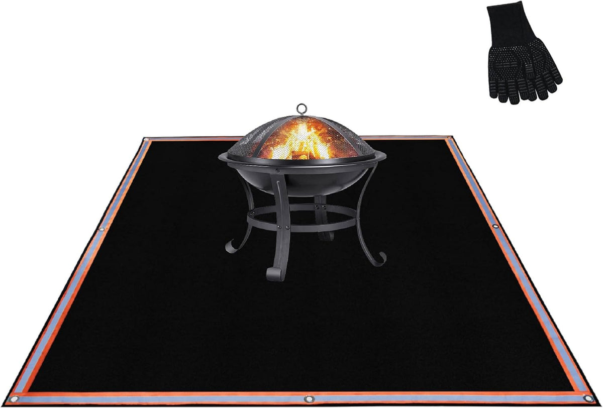 Fire Pit Mat, Extra Large, 67 x 60, 3 Layer, Fireproof Outdoor Protector L1506