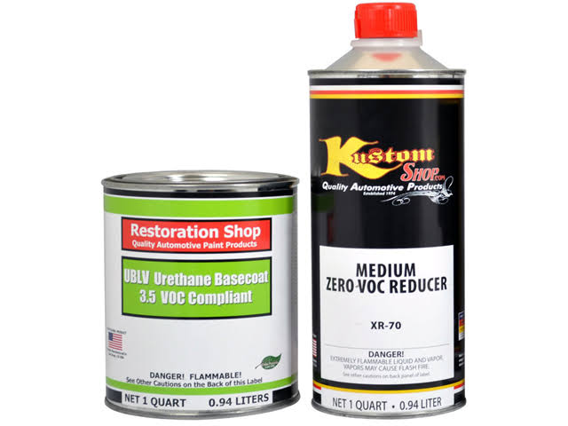 Orange Metallic 3.5 Low VOC Urethane Basecoat Car Paint, 1 Quart Kit J82518
