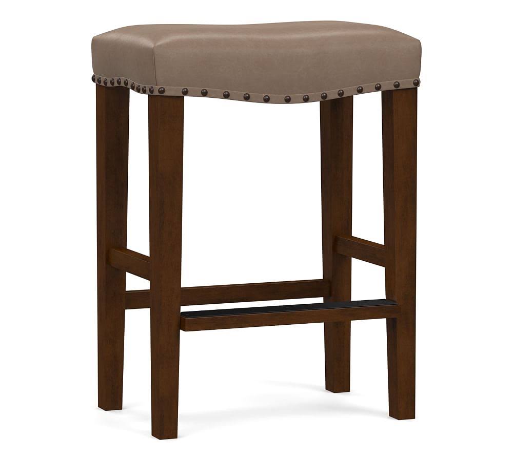 Leather Backless Bar Stool O1776