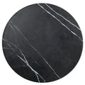 Melamine Round Serving Board, Marble, Black, 21 1/2-Inch Diameter U8772