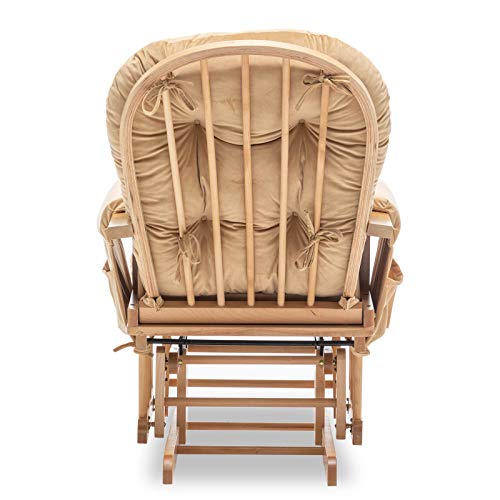 Royal Blue Velvet Rocking Chair Cushion Set with Ties, 5PCS I97123