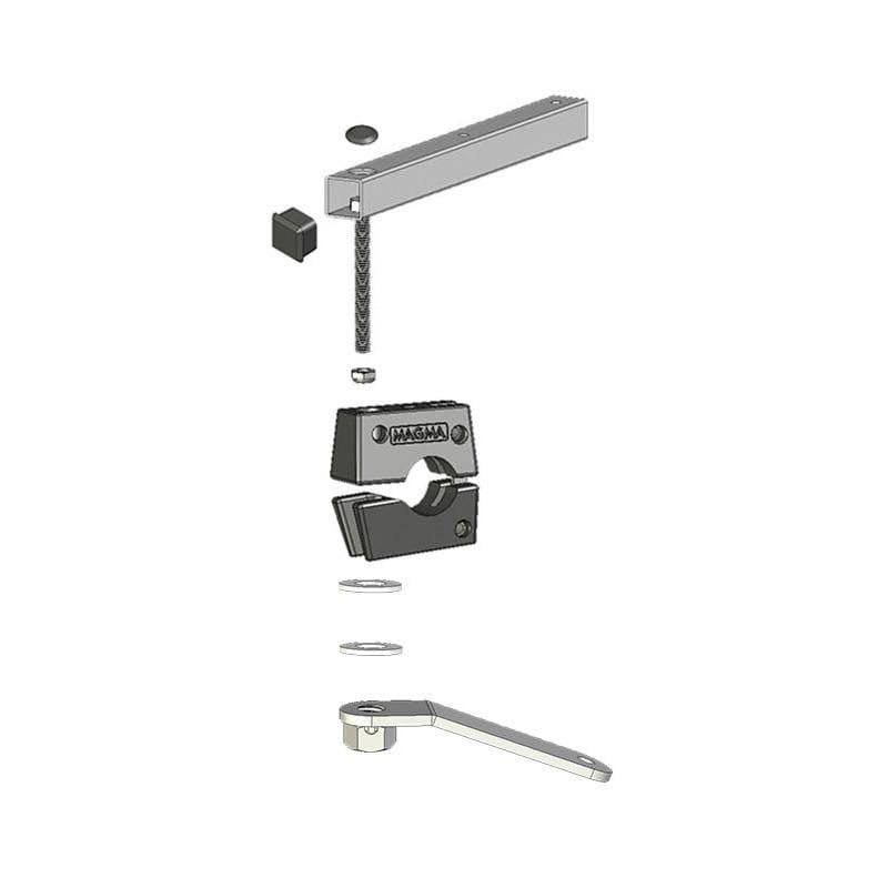 Dual Extended Horizontal Round Rail Mounts Y32038
