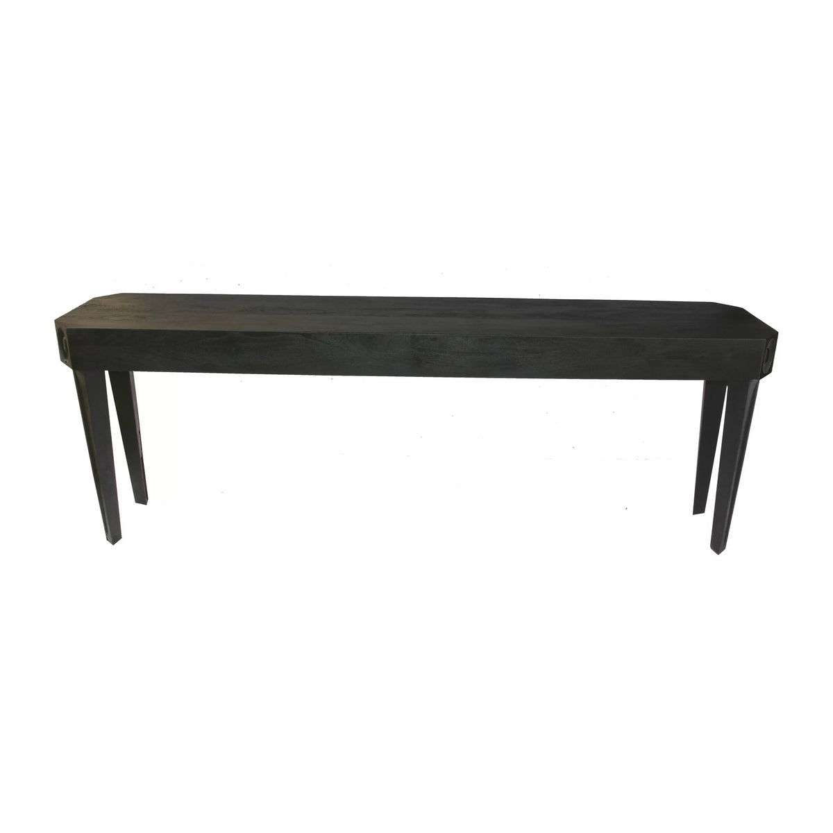 84 Inch Black Acacia Wood Console Sideboard Table H8180