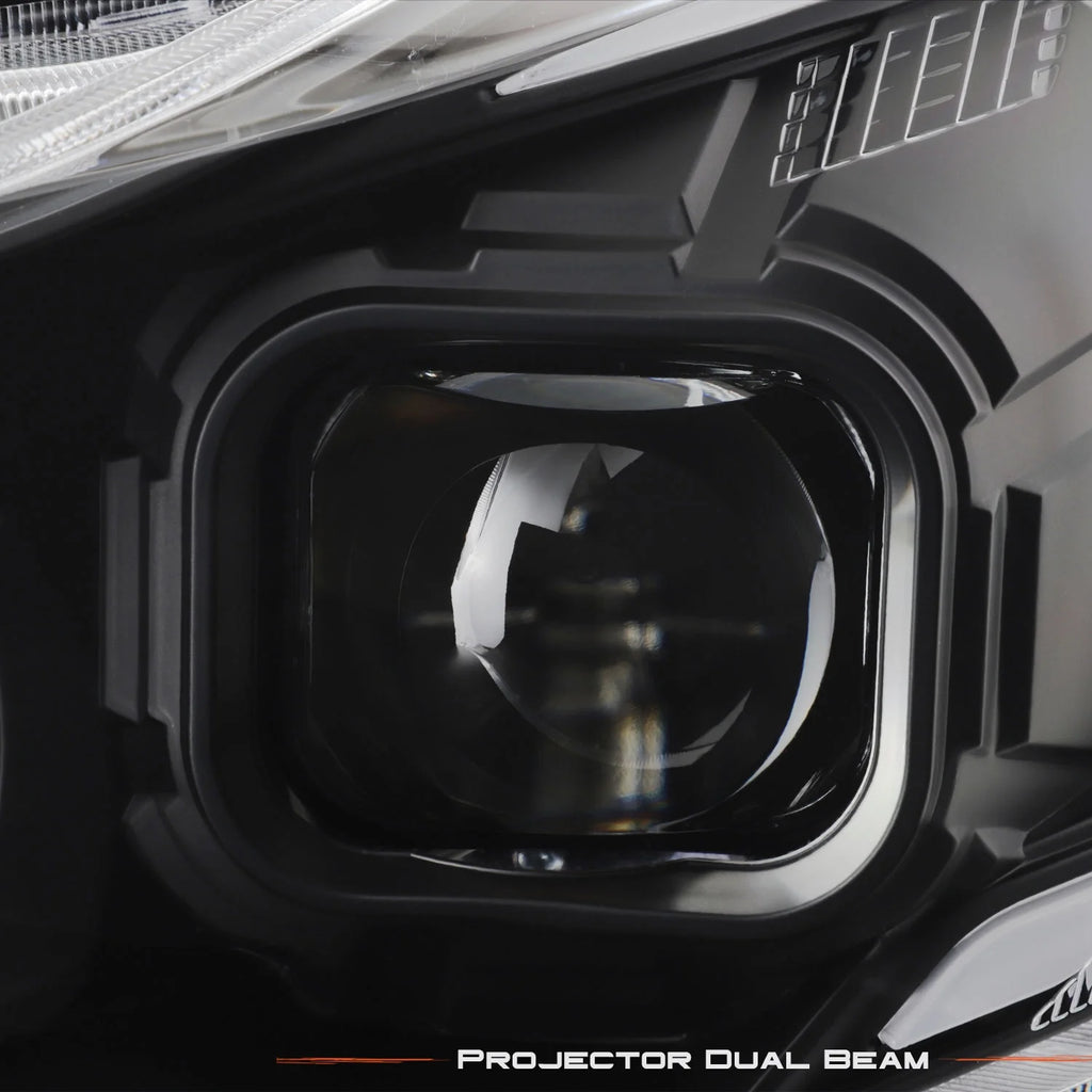 Black Halogen Projector Headlights with Tube Parking Lamp E635